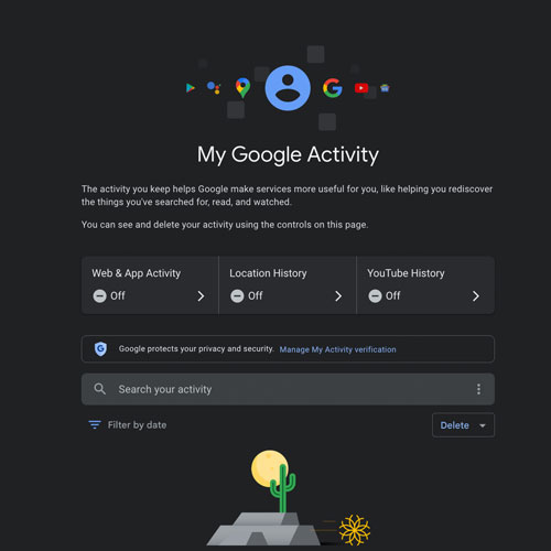 Web History and Your Activity