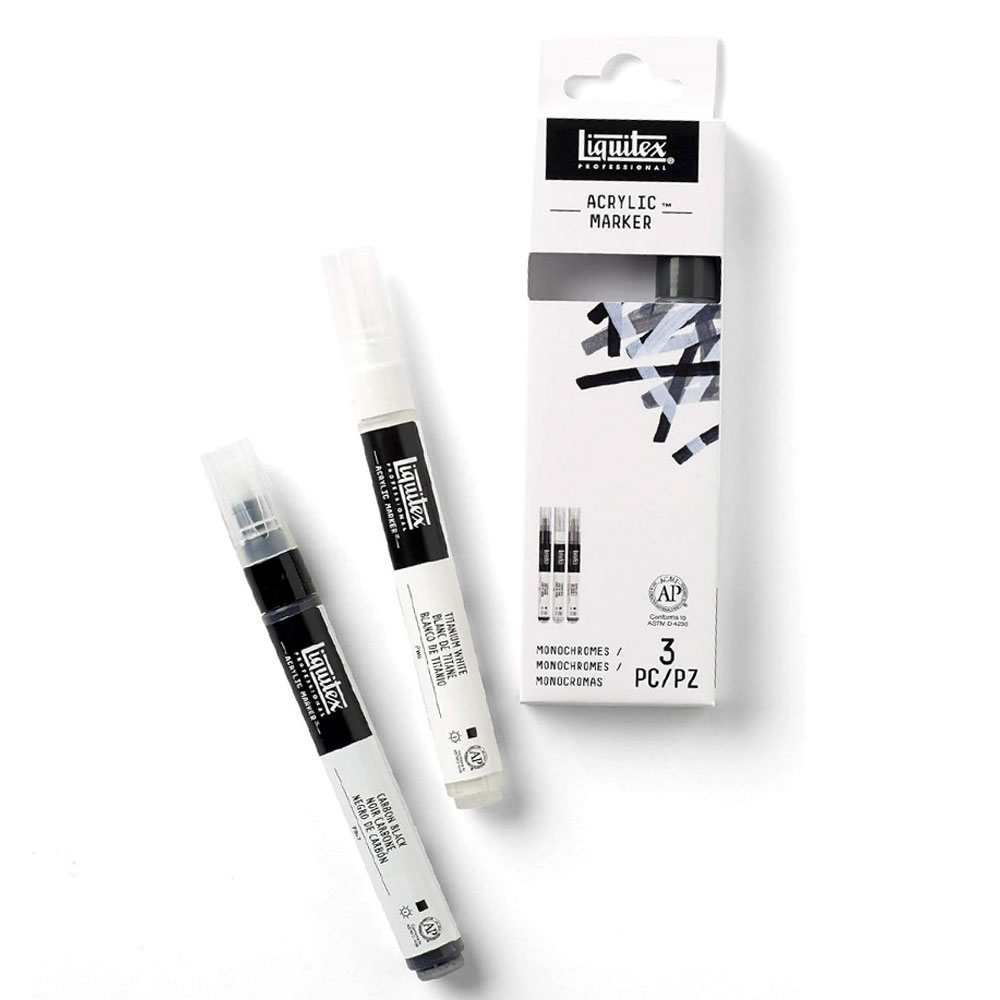 Liquitex Professional Paint Marker Set, Monochromes (3)