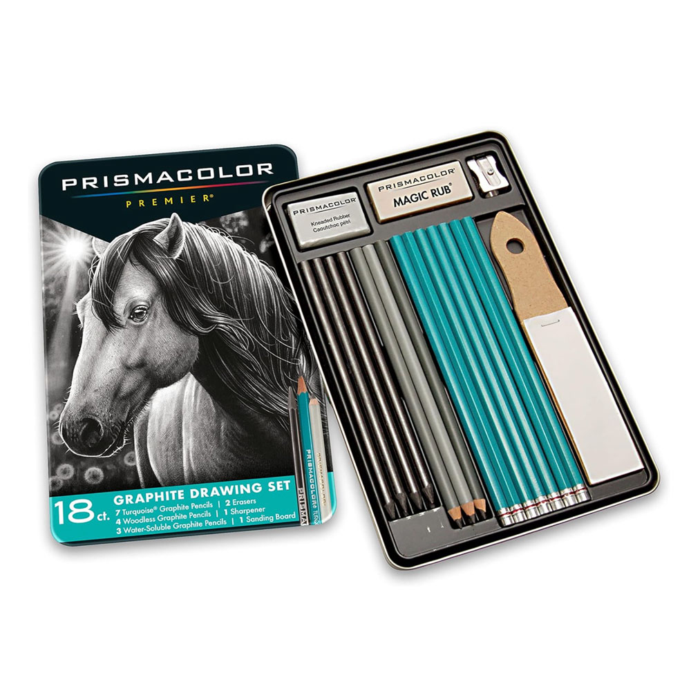 Prismacolor Premier Graphite Pencils With Erasers & Sharpeners