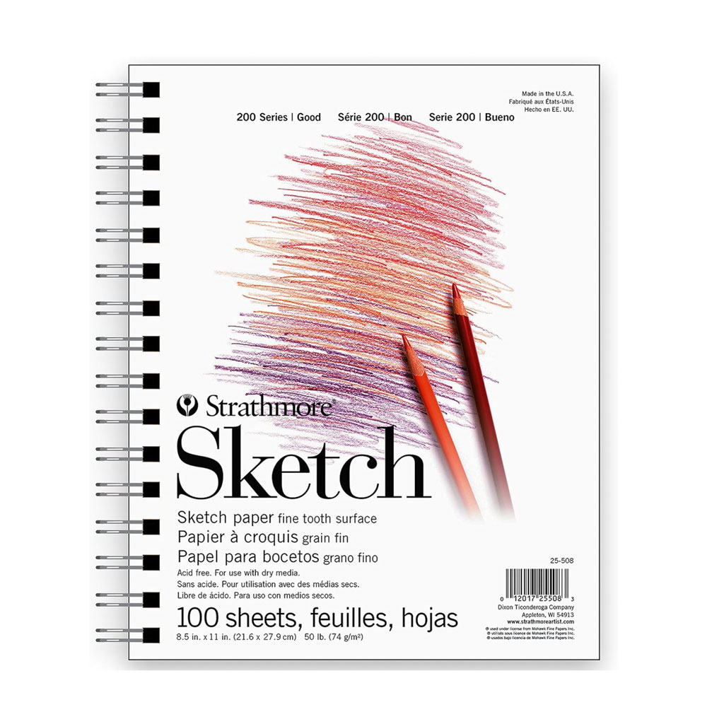 Sketch Pad, 8.5x11 inch, 1 pad (100 sheets)